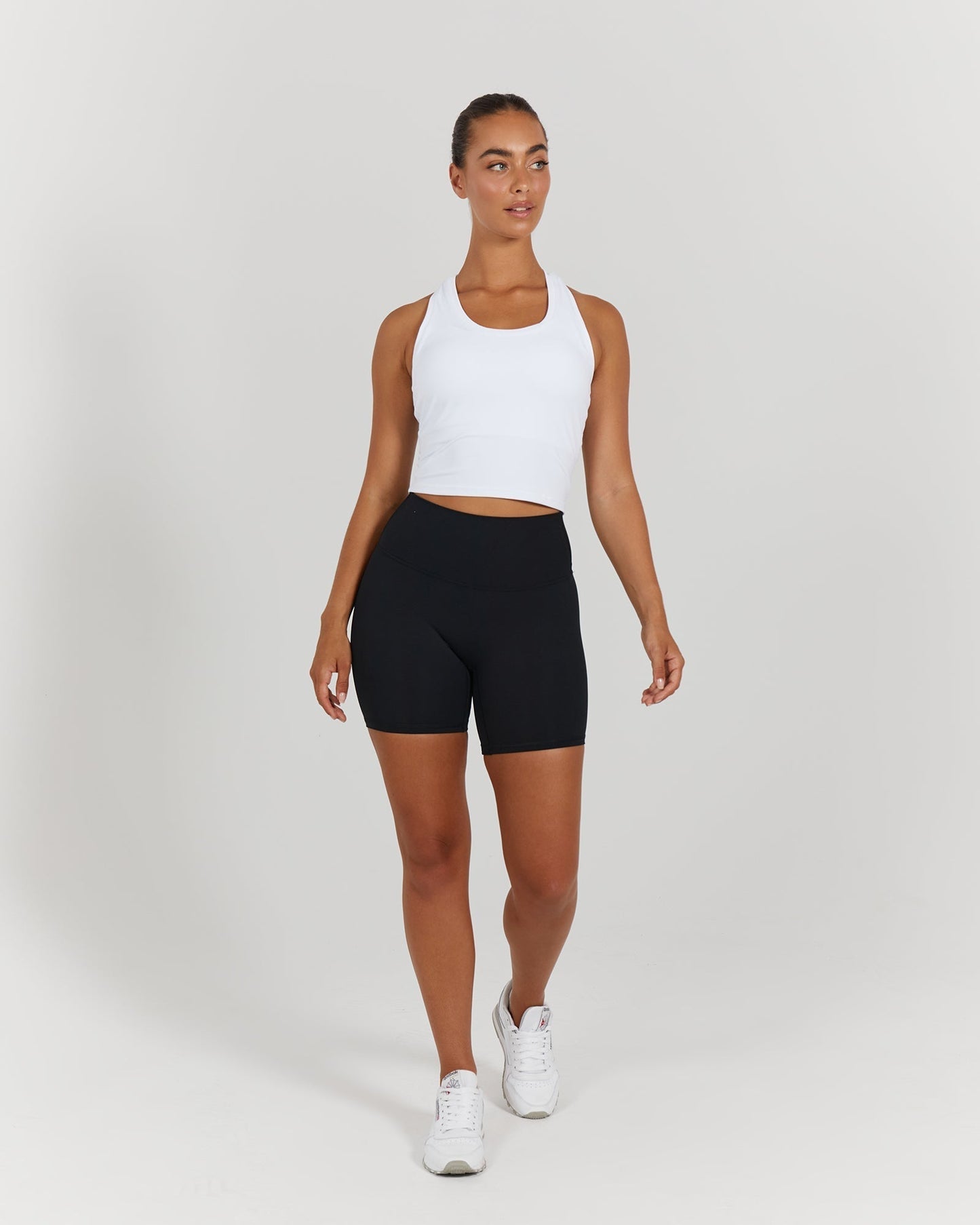 LUXE MIDRIFF TANK - WHITE