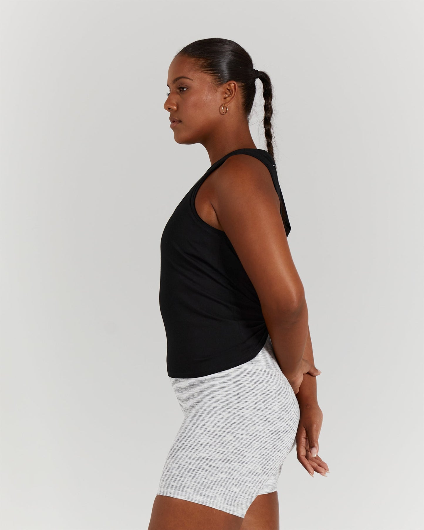 KITA TIE BACK TOP - BLACK