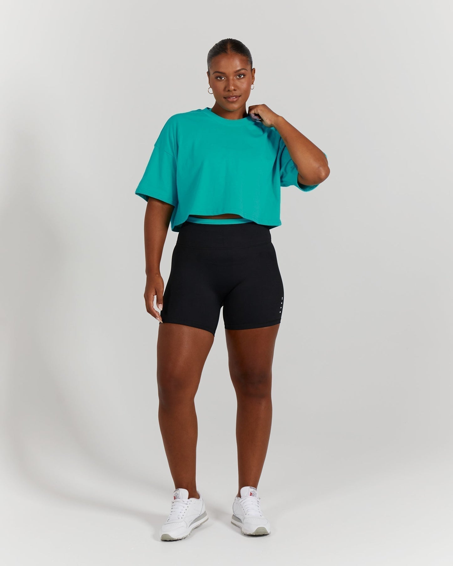 OVERSIZED CROP TEE - OASIS