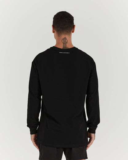 CLASSIC CONQUER LS TEE - BLACK