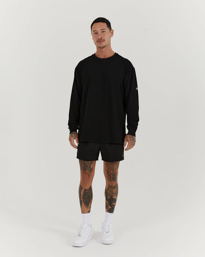 CLASSIC CONQUER LS TEE - BLACK
