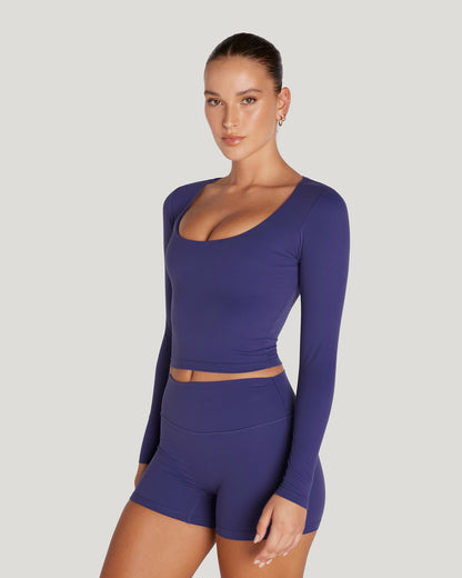 MOTION SCOOP LONG SLEEVE - HAZE