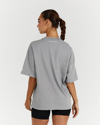 OVERSIZED TEE - COOL GREY